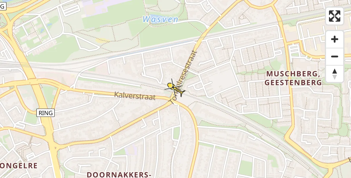 Routekaart van de vlucht: Lifeliner 3 naar Eindhoven