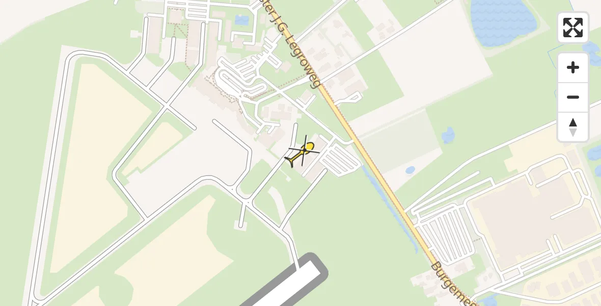 Routekaart van de vlucht: Lifeliner 4 naar Groningen Airport Eelde