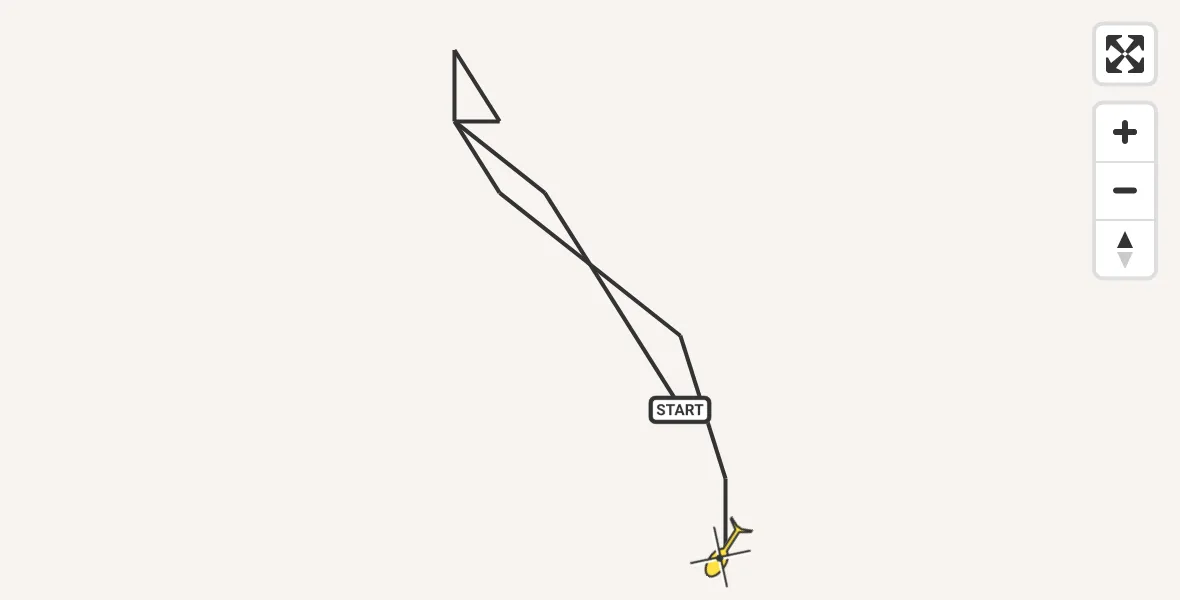 Routekaart van de vlucht: Traumahelikopter naar Sankt Augustin