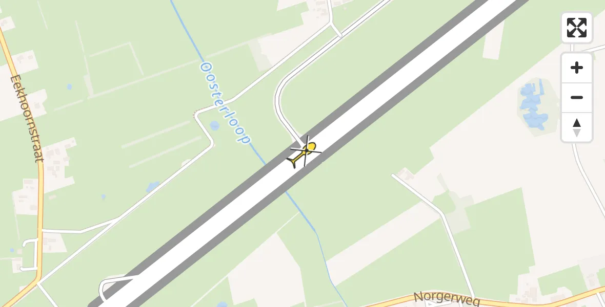 Routekaart van de vlucht: Lifeliner 4 naar Groningen Airport Eelde