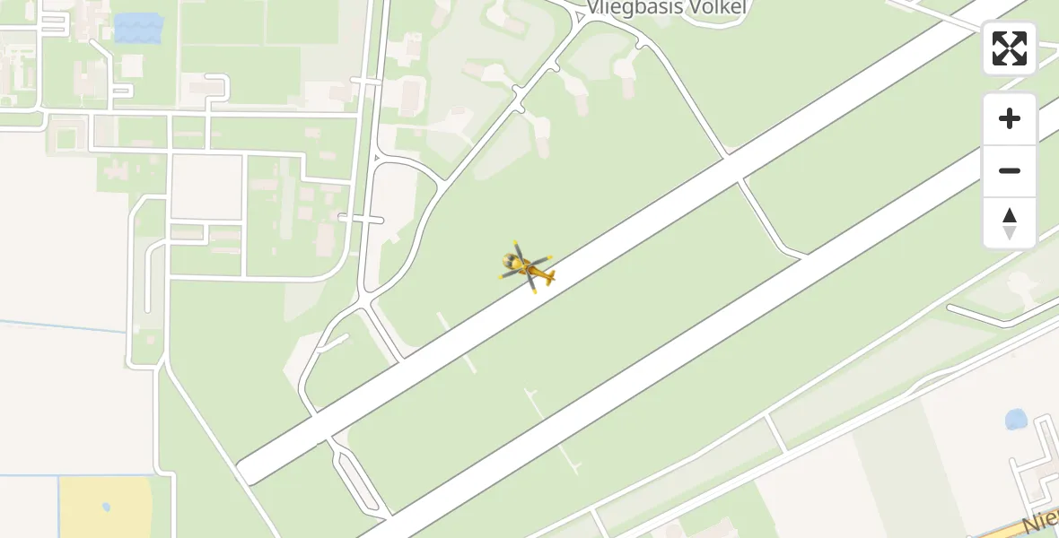 Vluchtroute Traumahelikopter Vliegbasis Volkel - Vliegbasis Volkel, 23 september 2022, 05:41