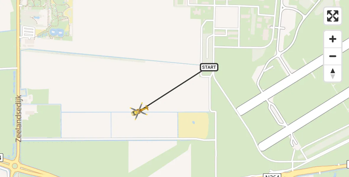 Vluchtroute Traumahelikopter Vliegbasis Volkel - Vliegbasis Volkel, 30 september 2022, 11:54