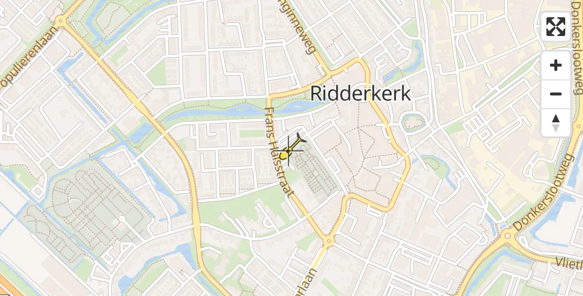 Routekaart van de vlucht: Lifeliner 2 naar Ridderkerk