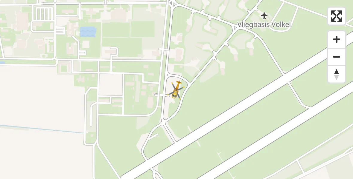 Vluchtroute Traumahelikopter Vliegbasis Volkel - Vliegbasis Volkel, 01 oktober 2022, 08:13