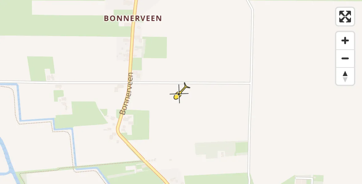 Routekaart van de vlucht: Lifeliner 4 naar Gieterveen