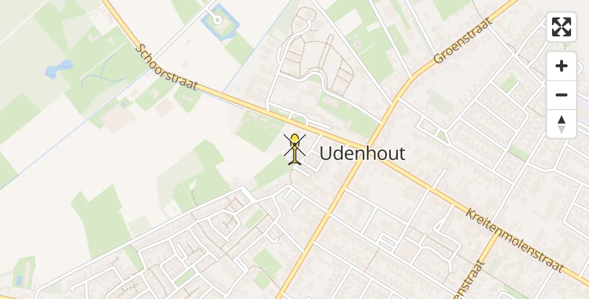 Routekaart van de vlucht: Lifeliner 3 naar Udenhout