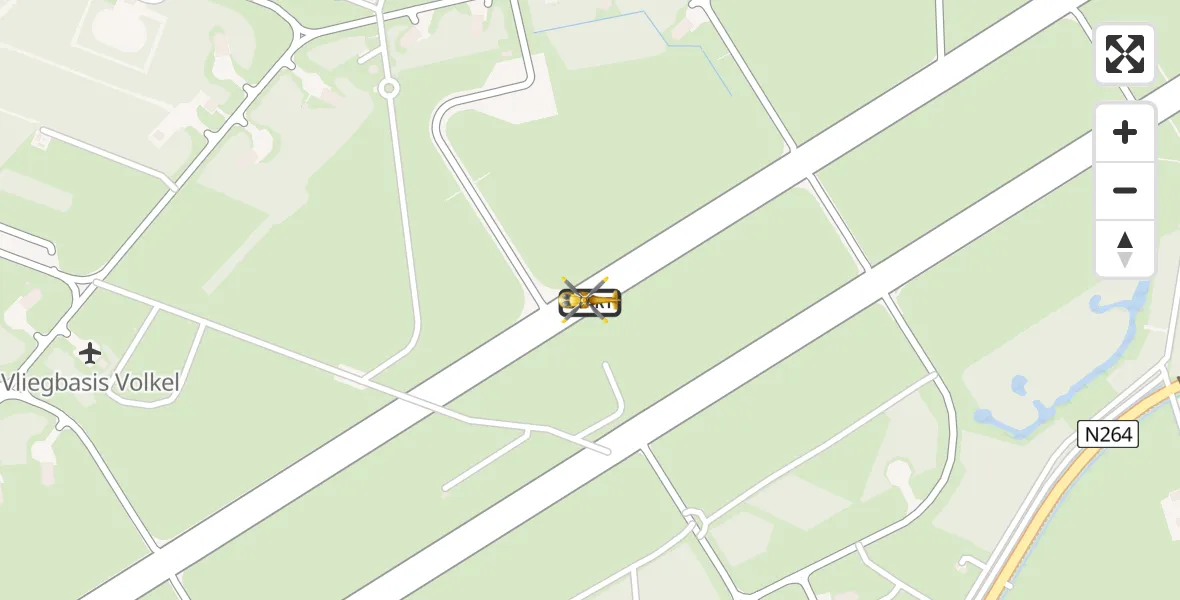 Vluchtroute Traumahelikopter Vliegbasis Volkel - Vliegbasis Volkel, 04 oktober 2022, 09:08