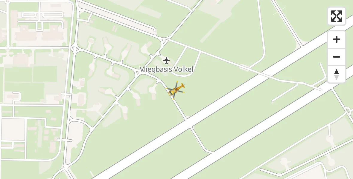 Vluchtroute Traumahelikopter Vliegbasis Volkel - Vliegbasis Volkel, 08 oktober 2022, 11:22