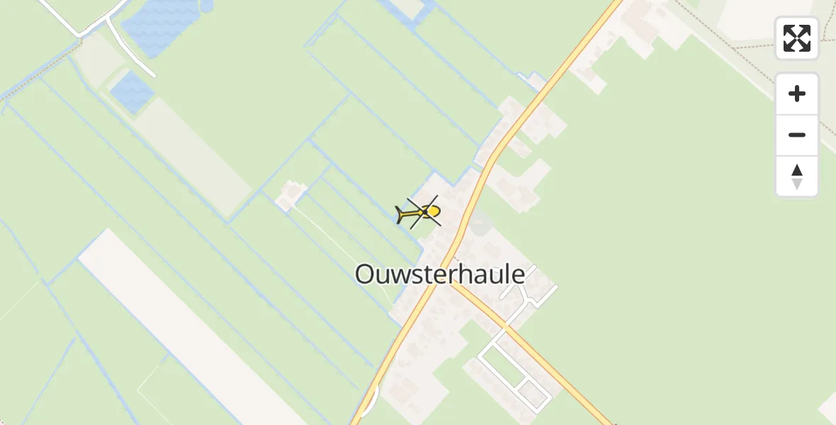 Routekaart van de vlucht: Lifeliner 4 naar Ouwsterhaule