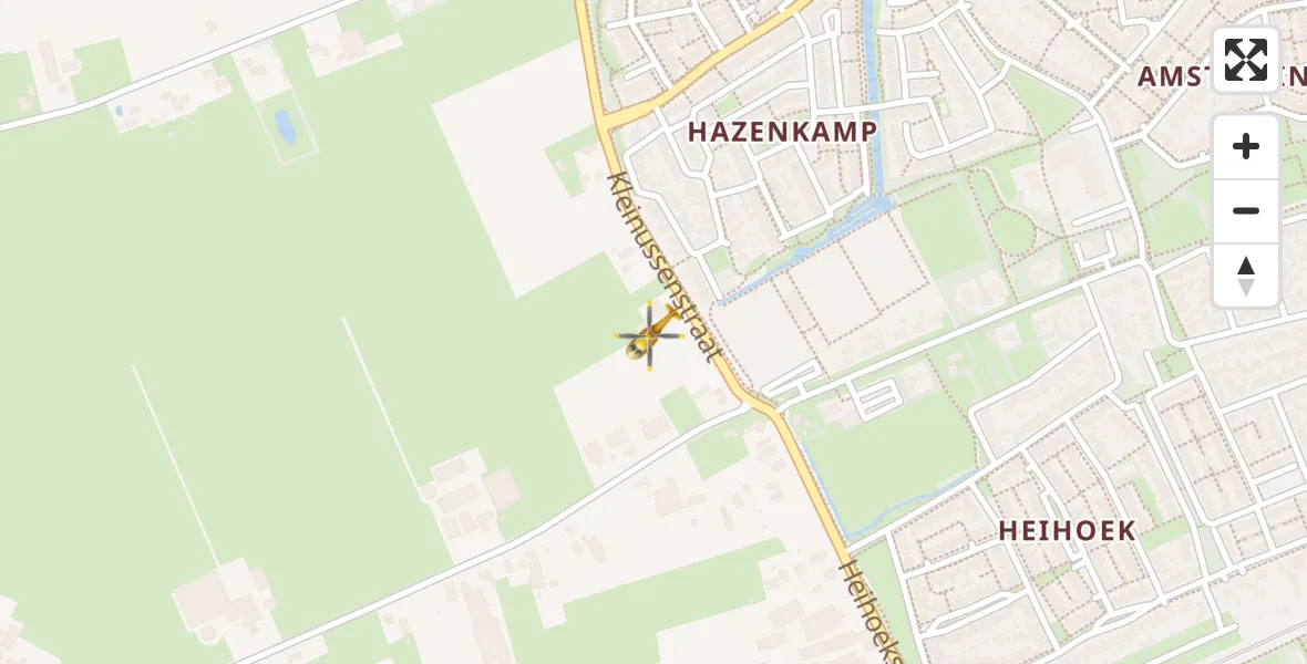 Vluchtroute Traumahelikopter Oss - Oss, 10 oktober 2022, 00:41