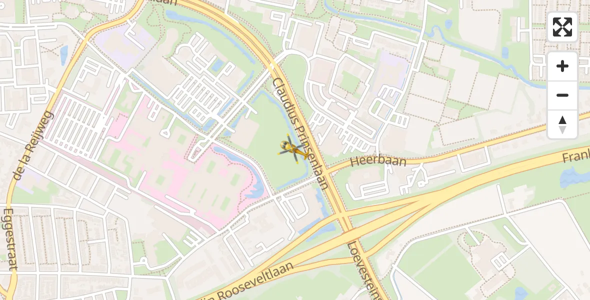 Vluchtroute Traumahelikopter Breda - Breda, 10 oktober 2022, 16:21