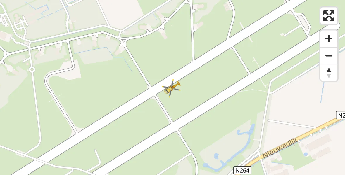 Vluchtroute Traumahelikopter Volkel - Volkel, 10 oktober 2022, 19:44