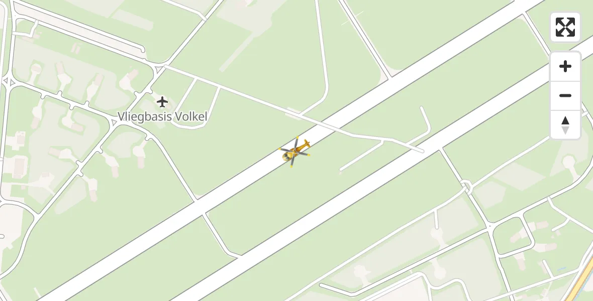 Vluchtroute Traumahelikopter Vliegbasis Volkel - Vliegbasis Volkel, 10 oktober 2022, 20:35