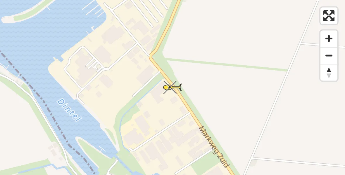 Routekaart van de vlucht: Lifeliner 2 naar Heijningen