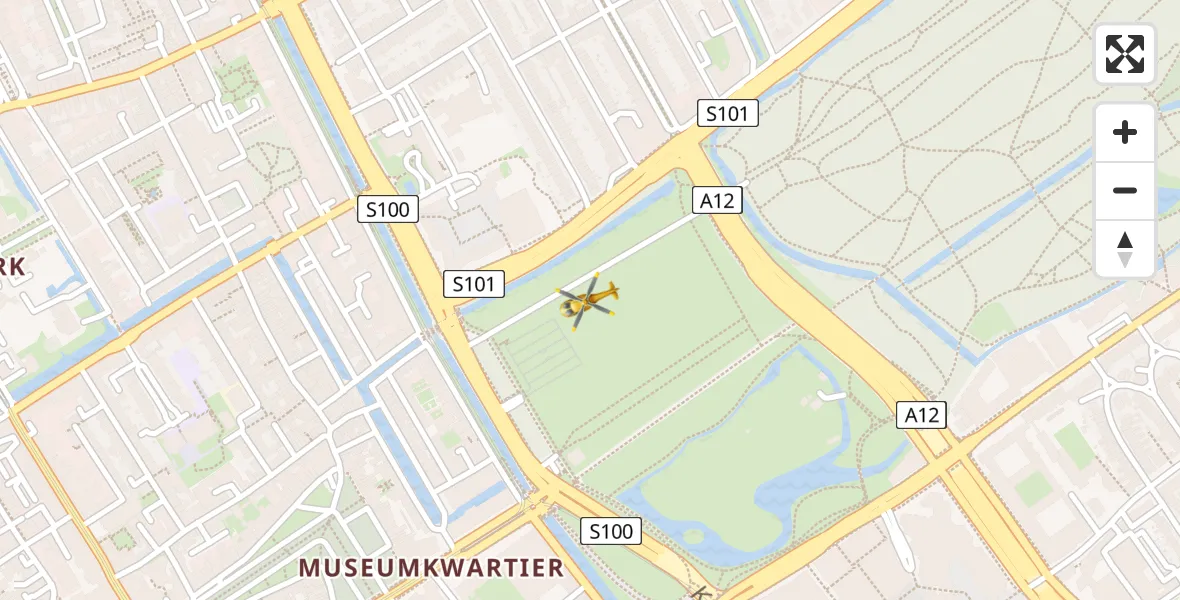 Vluchtroute Traumahelikopter Den Haag - Den Haag, 10 oktober 2022, 21:21