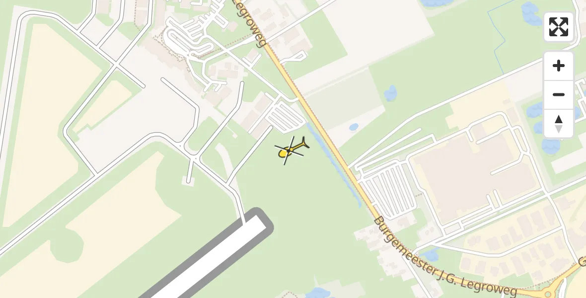 Routekaart van de vlucht: Lifeliner 4 naar Groningen Airport Eelde