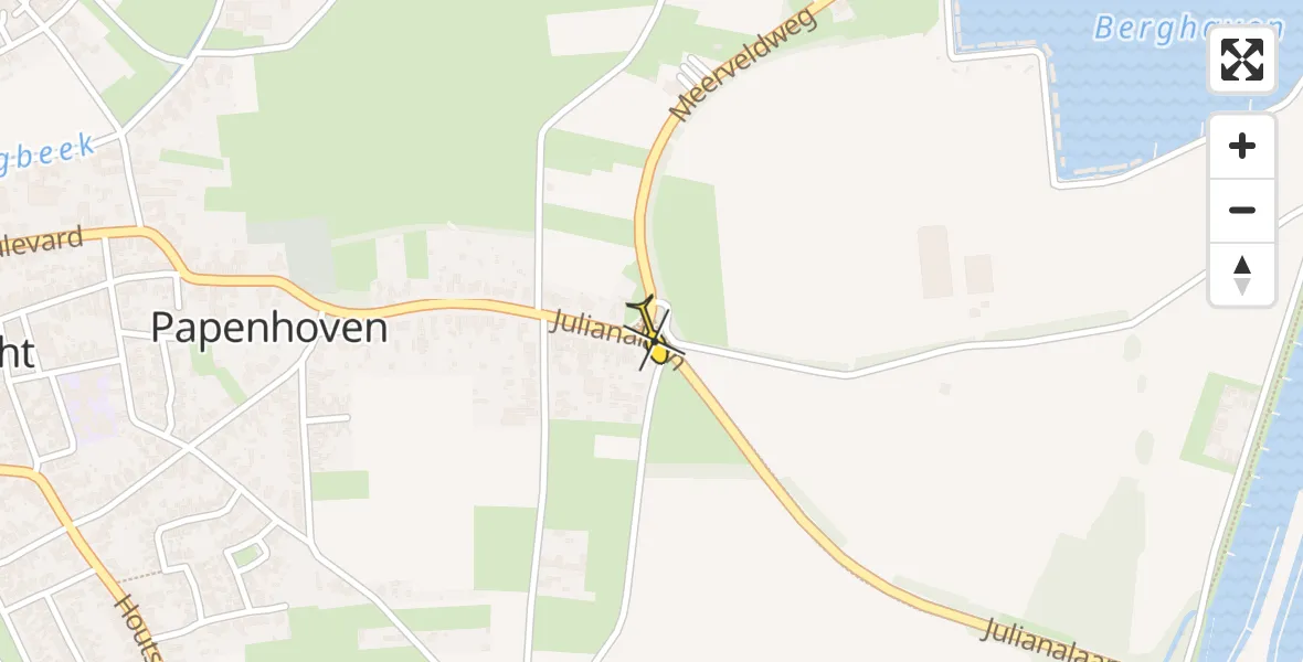 Routekaart van de vlucht: Lifeliner 3 naar Papenhoven