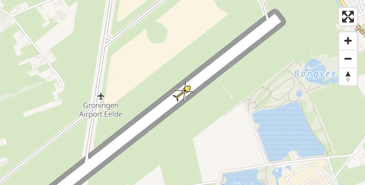 Routekaart van de vlucht: Lifeliner 4 naar Groningen Airport Eelde
