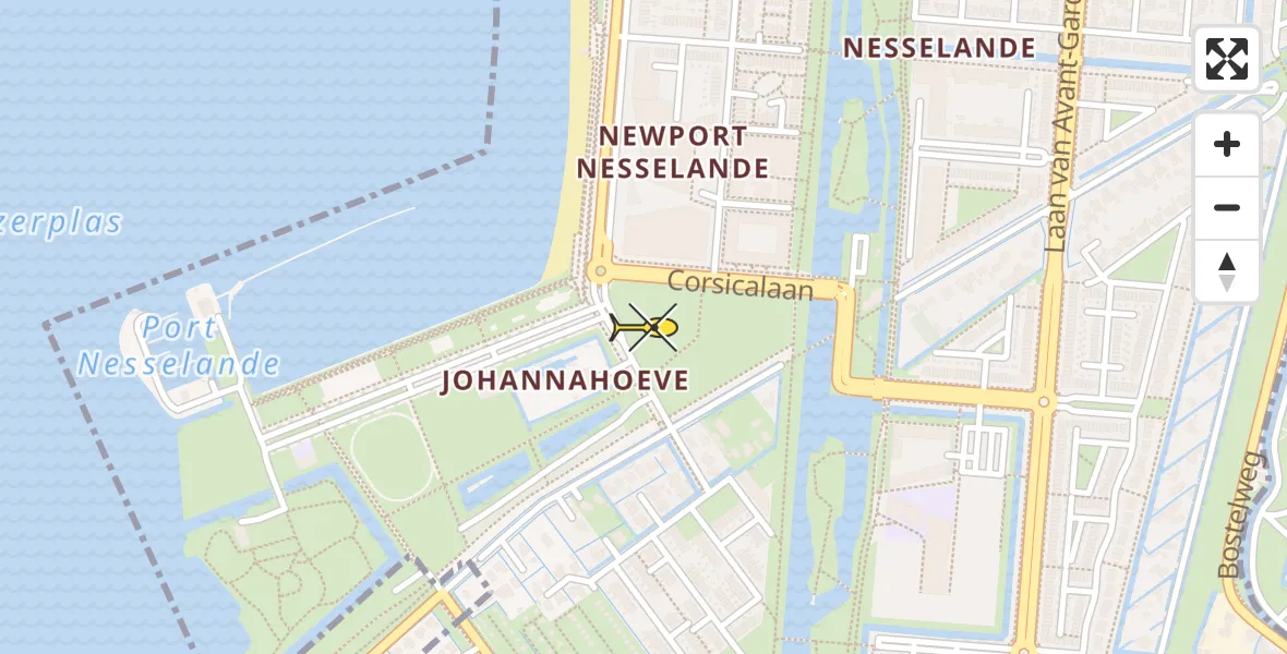 Routekaart van de vlucht: Lifeliner 2 naar Rotterdam