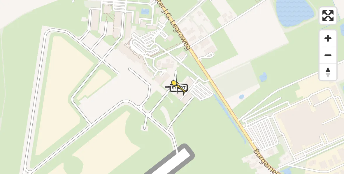 Routekaart van de vlucht: Lifeliner 4 naar Groningen Airport Eelde