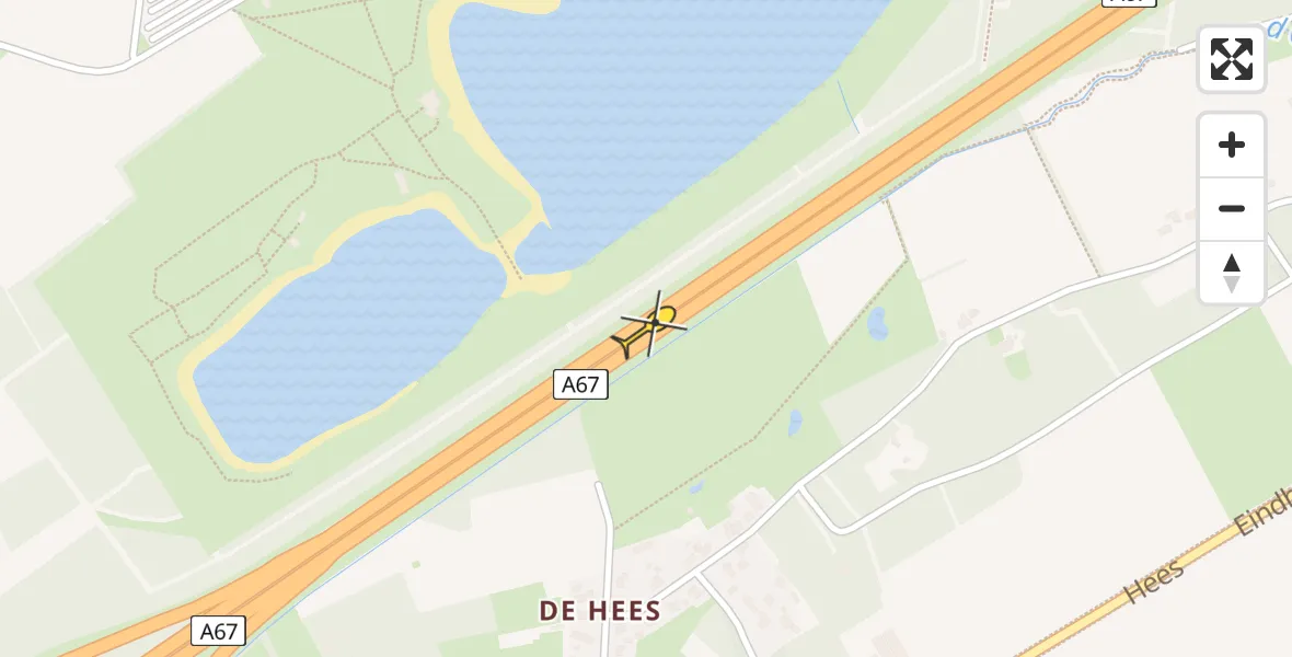 Routekaart van de vlucht: Lifeliner 3 naar Eersel