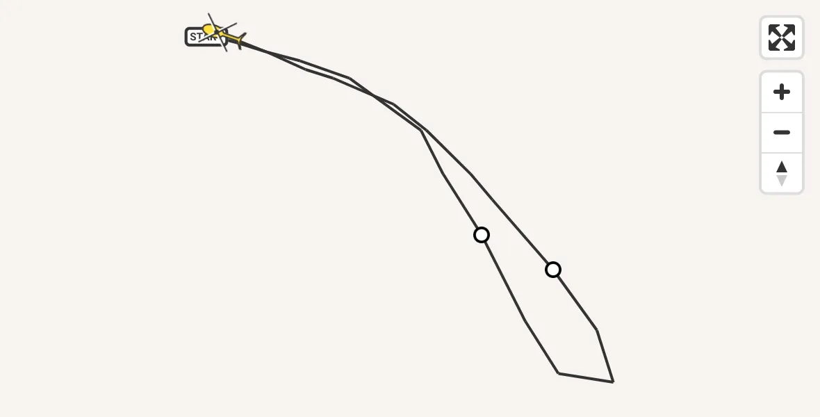 Routekaart van de vlucht: Traumahelikopter naar Sankt Augustin