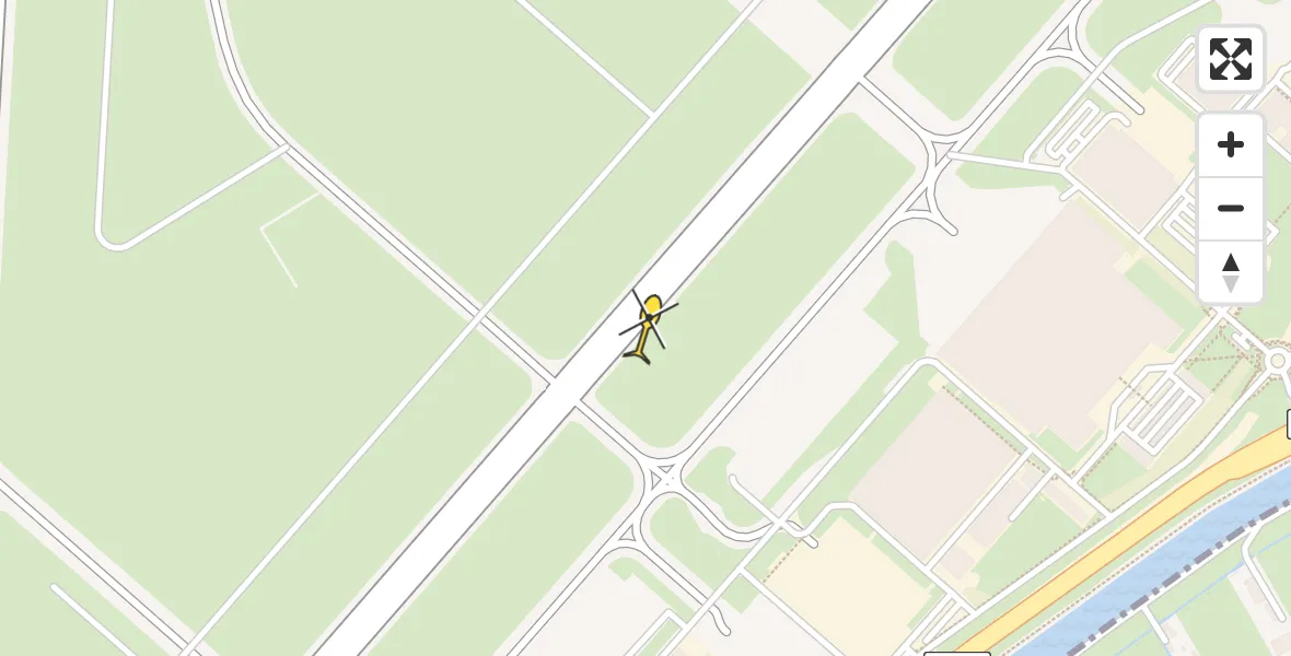 Routekaart van de vlucht: Politiehelikopter naar Schiphol