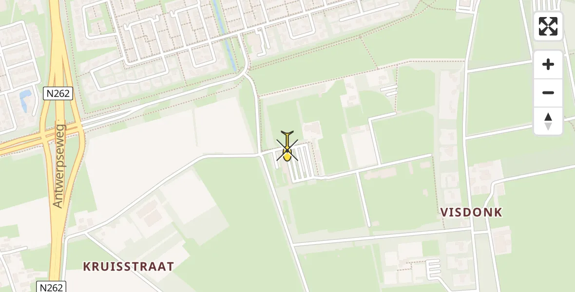 Routekaart van de vlucht: Lifeliner 2 naar Roosendaal