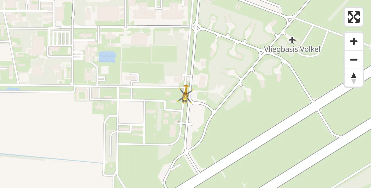 Vluchtroute Traumahelikopter Vliegbasis Volkel - Vliegbasis Volkel, 19 oktober 2022, 20:34