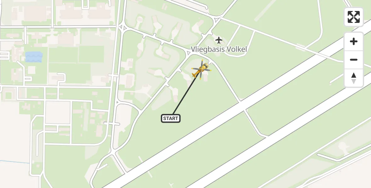 Vluchtroute Traumahelikopter Vliegbasis Volkel - Vliegbasis Volkel, 20 oktober 2022, 07:06