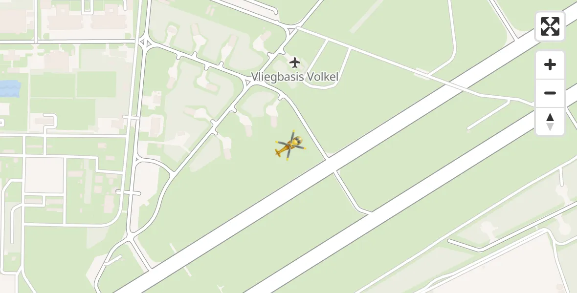Vluchtroute Traumahelikopter Vliegbasis Volkel - Vliegbasis Volkel, 20 oktober 2022, 09:55