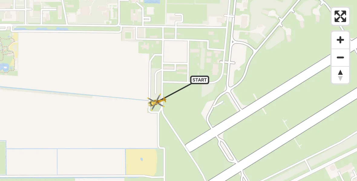 Vluchtroute Traumahelikopter Vliegbasis Volkel - Vliegbasis Volkel, 22 oktober 2022, 08:39