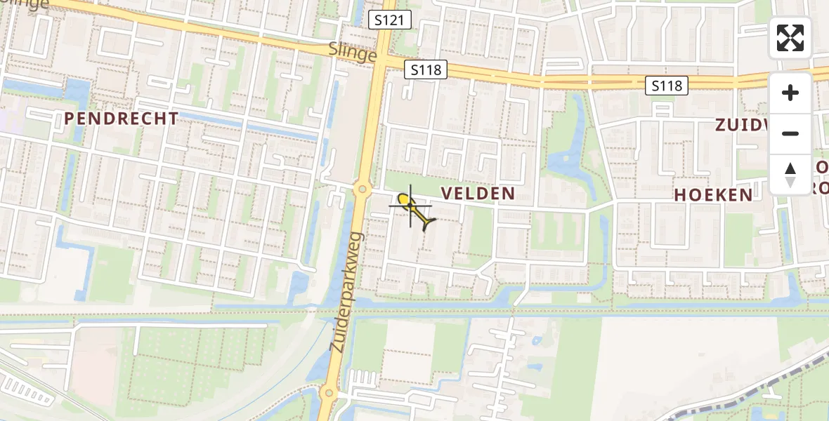 Routekaart van de vlucht: Lifeliner 2 naar Rotterdam