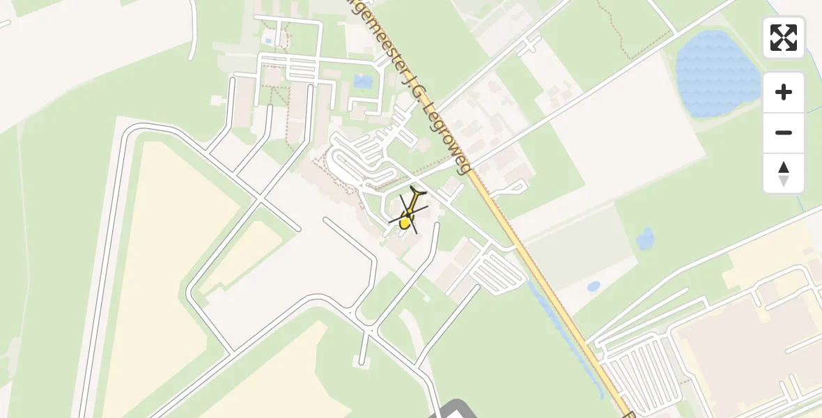 Routekaart van de vlucht: Lifeliner 4 naar Groningen Airport Eelde