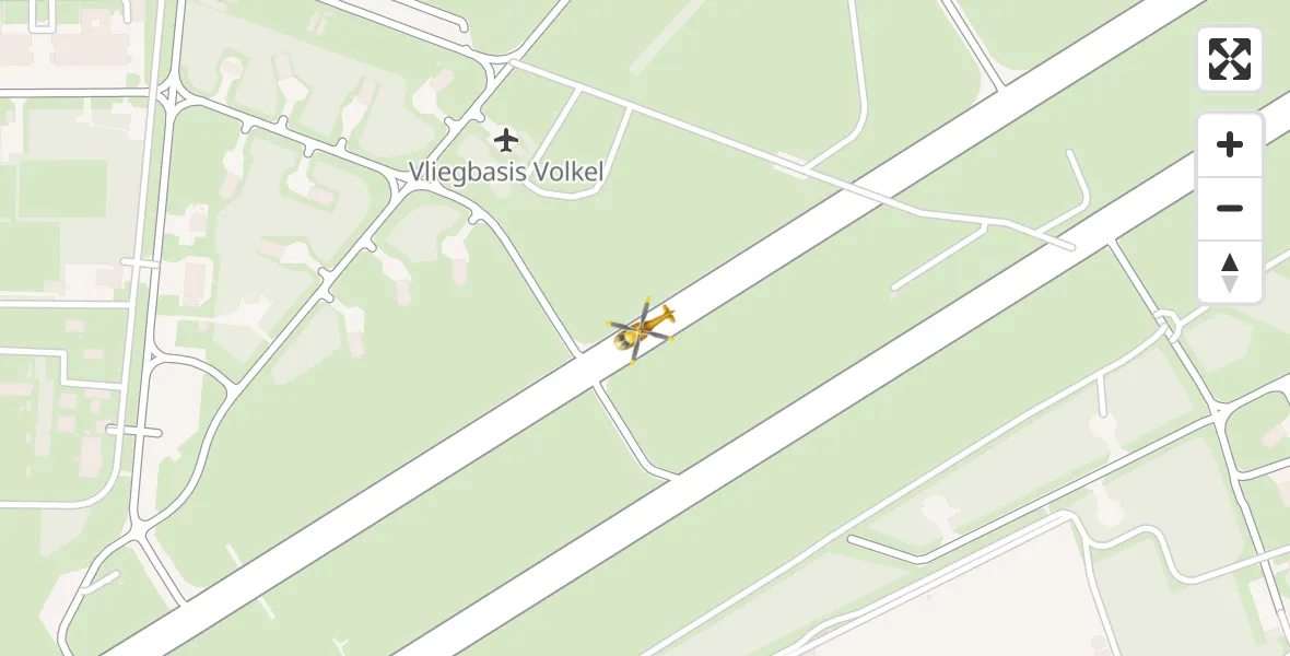 Vluchtroute Traumahelikopter Vliegbasis Volkel - Vliegbasis Volkel, 27 oktober 2022, 15:54