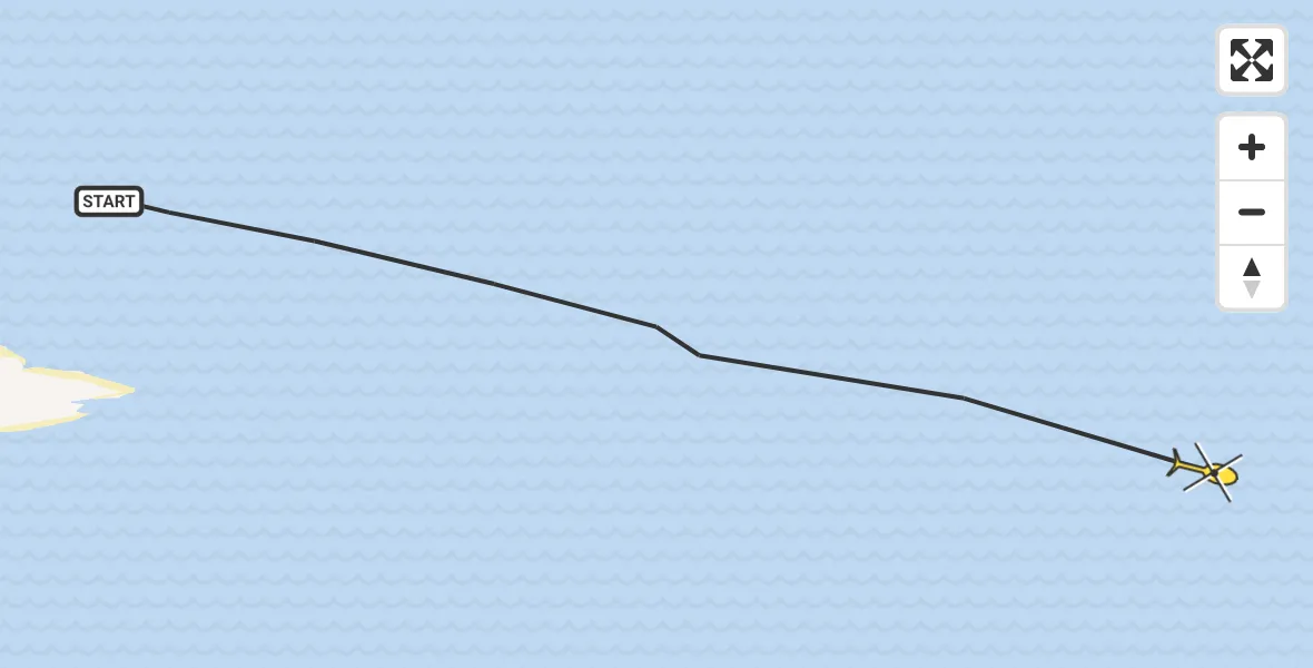 Routekaart van de vlucht: Ambulancehelikopter naar Formerum