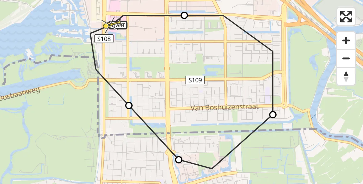 Routekaart van de vlucht: Lifeliner 1 naar VU Medisch Centrum Amsterdam