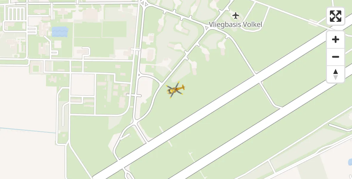Vluchtroute Traumahelikopter Vliegbasis Volkel - Vliegbasis Volkel, 30 oktober 2022, 21:14