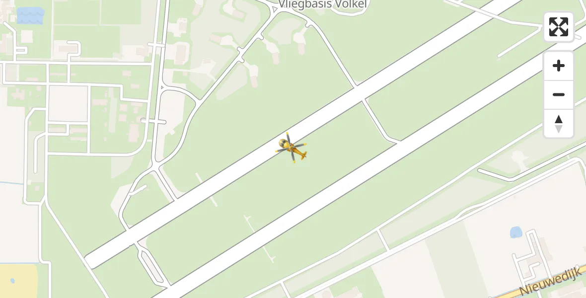 Vluchtroute Traumahelikopter Vliegbasis Volkel - Vliegbasis Volkel, 30 oktober 2022, 23:23