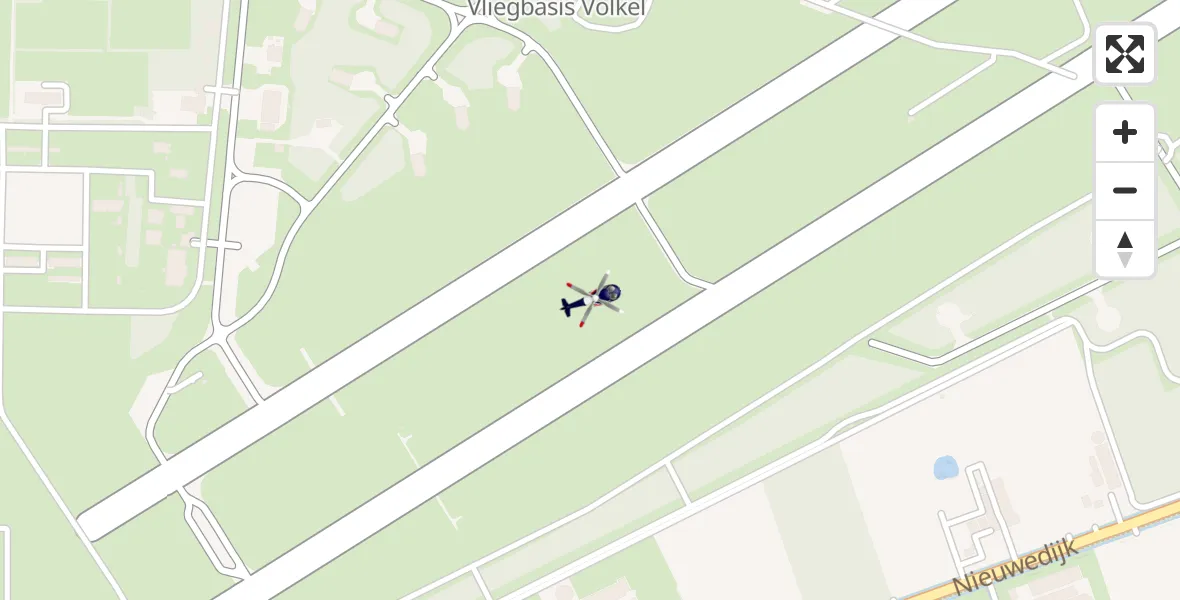 Vluchtroute Politiehelikopter Vliegbasis Volkel - Vliegbasis Volkel, 31 oktober 2022, 16:16