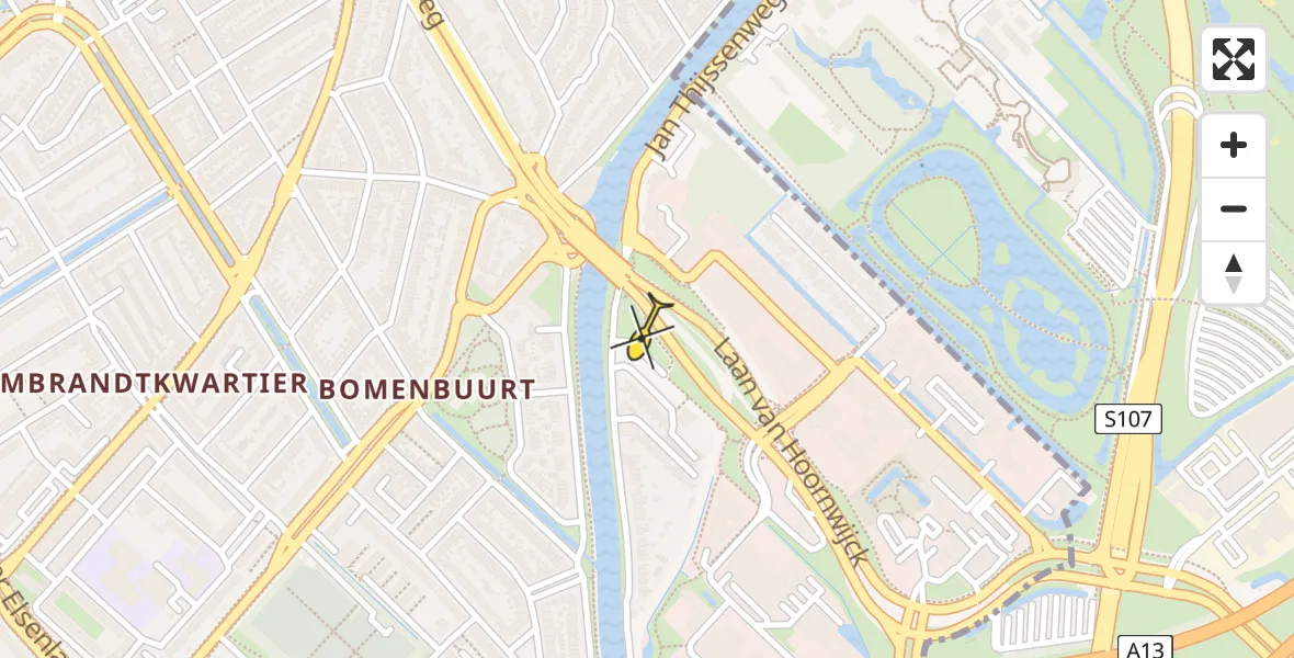 Routekaart van de vlucht: Lifeliner 2 naar Rijswijk