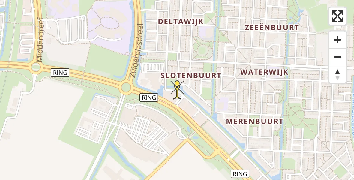 Routekaart van de vlucht: Lifeliner 1 naar Lelystad