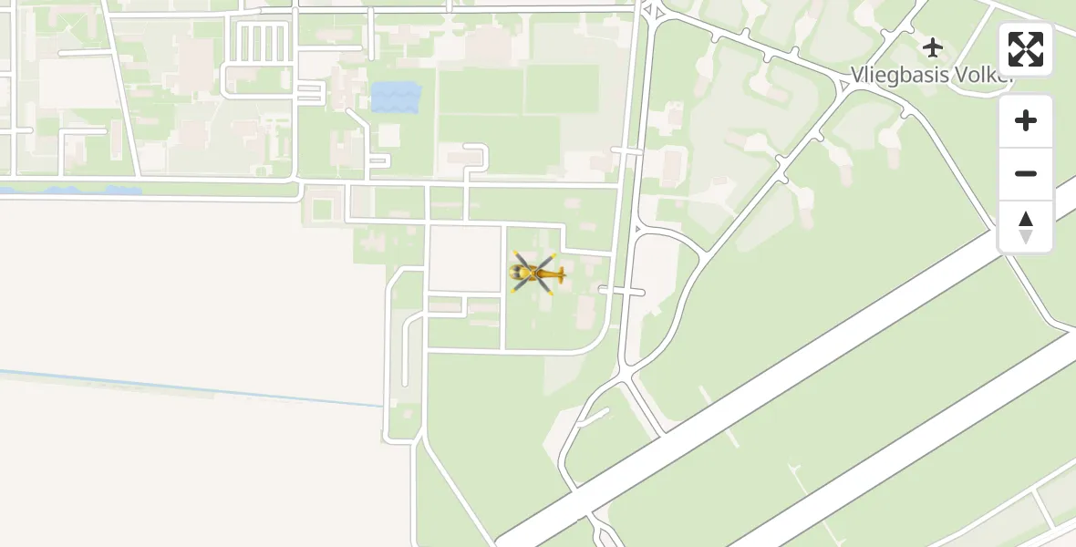 Vluchtroute Traumahelikopter Vliegbasis Volkel - Vliegbasis Volkel, 04 november 2022, 20:00