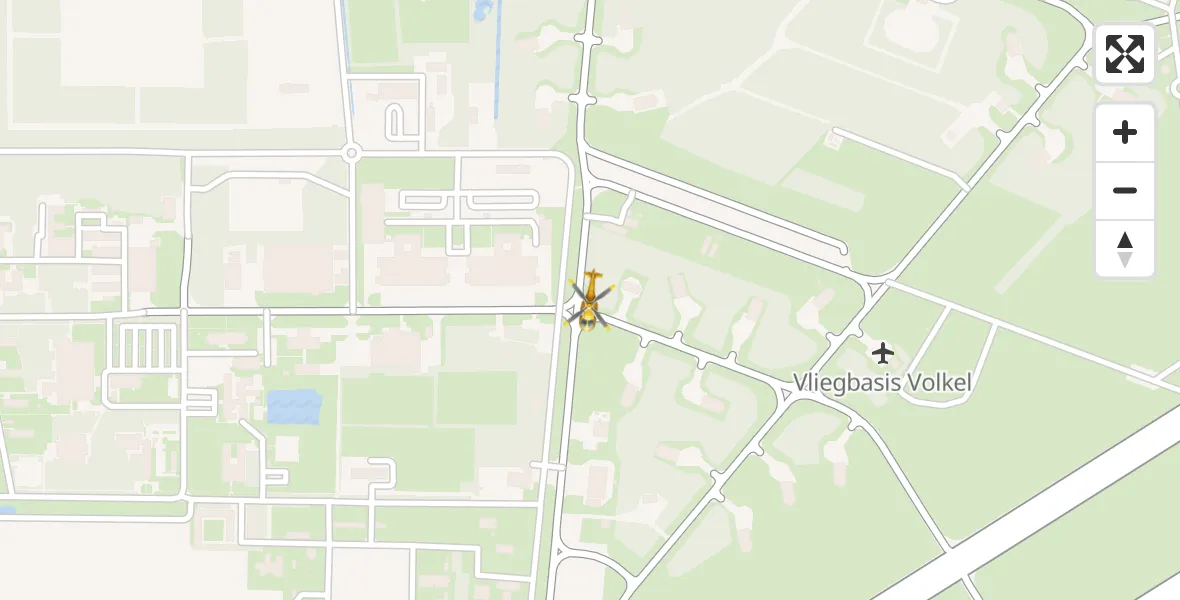 Vluchtroute Traumahelikopter Vliegbasis Volkel - Vliegbasis Volkel, 05 november 2022, 15:48