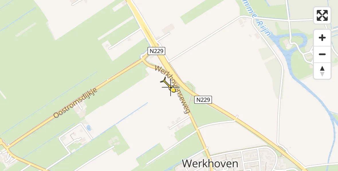 Routekaart van de vlucht: Lifeliner 3 naar Werkhoven