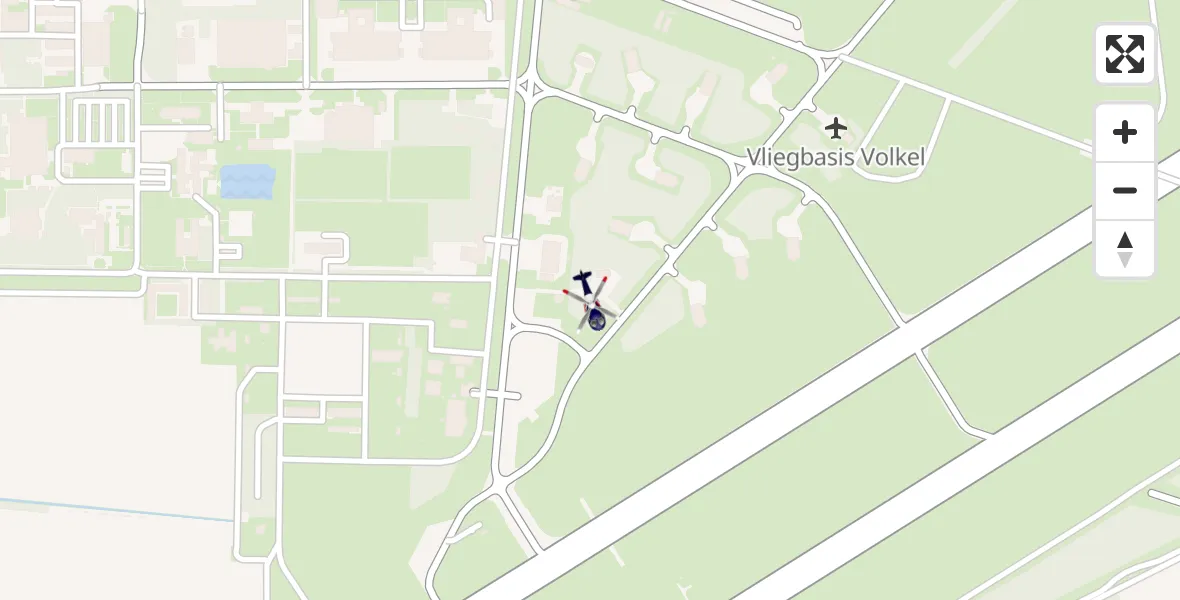 Vluchtroute Politiehelikopter Vliegbasis Volkel - Vliegbasis Volkel, 08 november 2022, 19:52