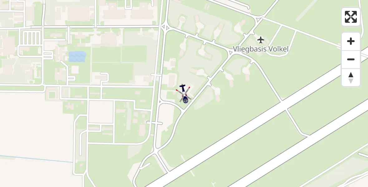 Vluchtroute Politiehelikopter Vliegbasis Volkel - Vliegbasis Volkel, 08 november 2022, 21:50