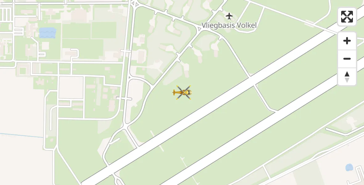 Vluchtroute Traumahelikopter Vliegbasis Volkel - Vliegbasis Volkel, 09 november 2022, 10:27