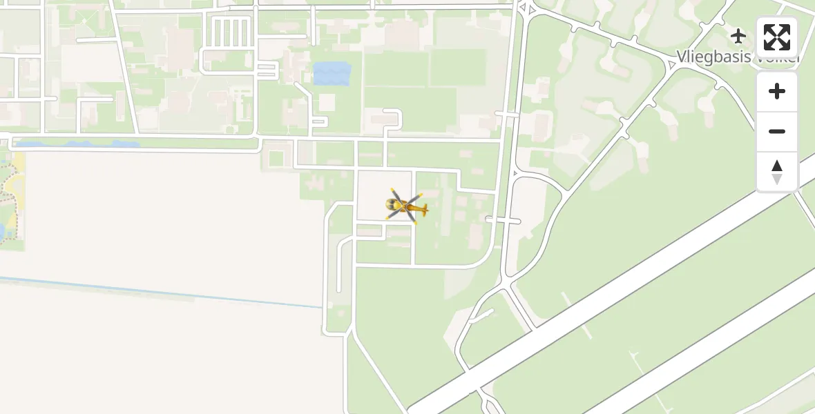 Vluchtroute Traumahelikopter Vliegbasis Volkel - Vliegbasis Volkel, 09 november 2022, 17:05