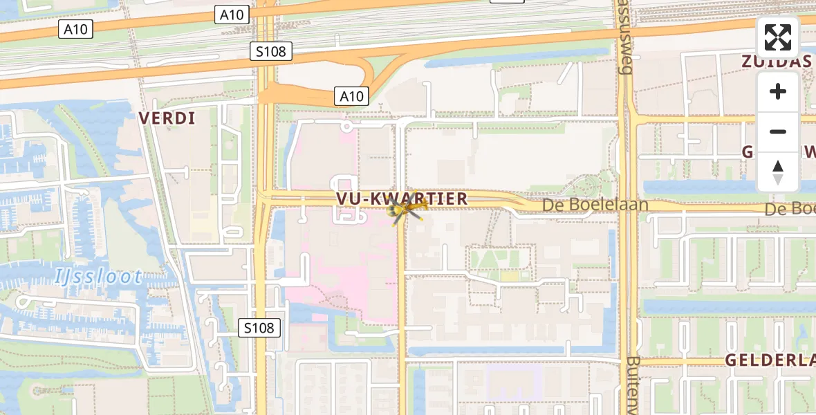 Vluchtroute Traumahelikopter VU Medisch Centrum Amsterdam - VU Medisch Centrum Amsterdam, 11 november 2022, 14:59